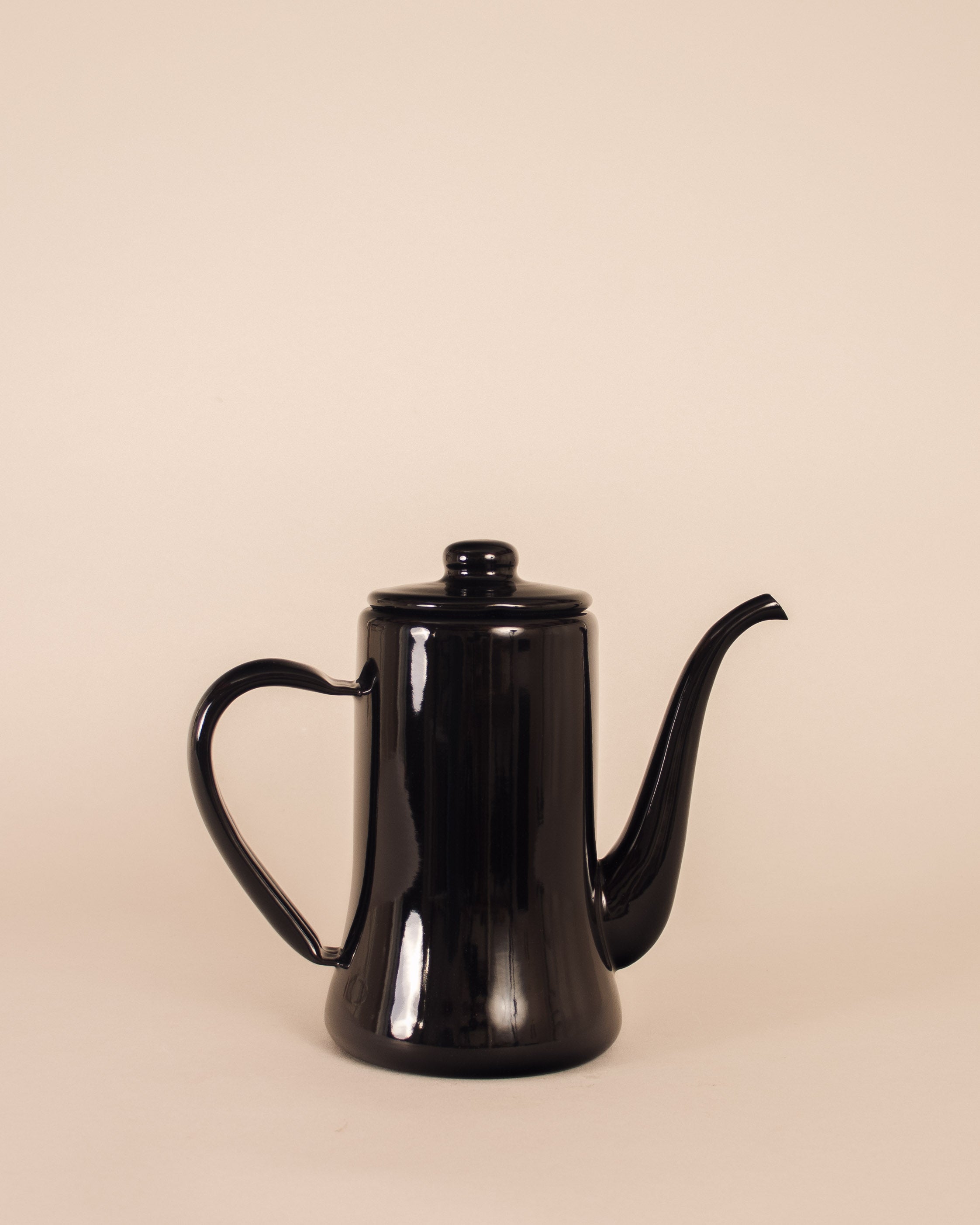 Tsukiusagi Black Slim Teapot - GOOD FRIEND