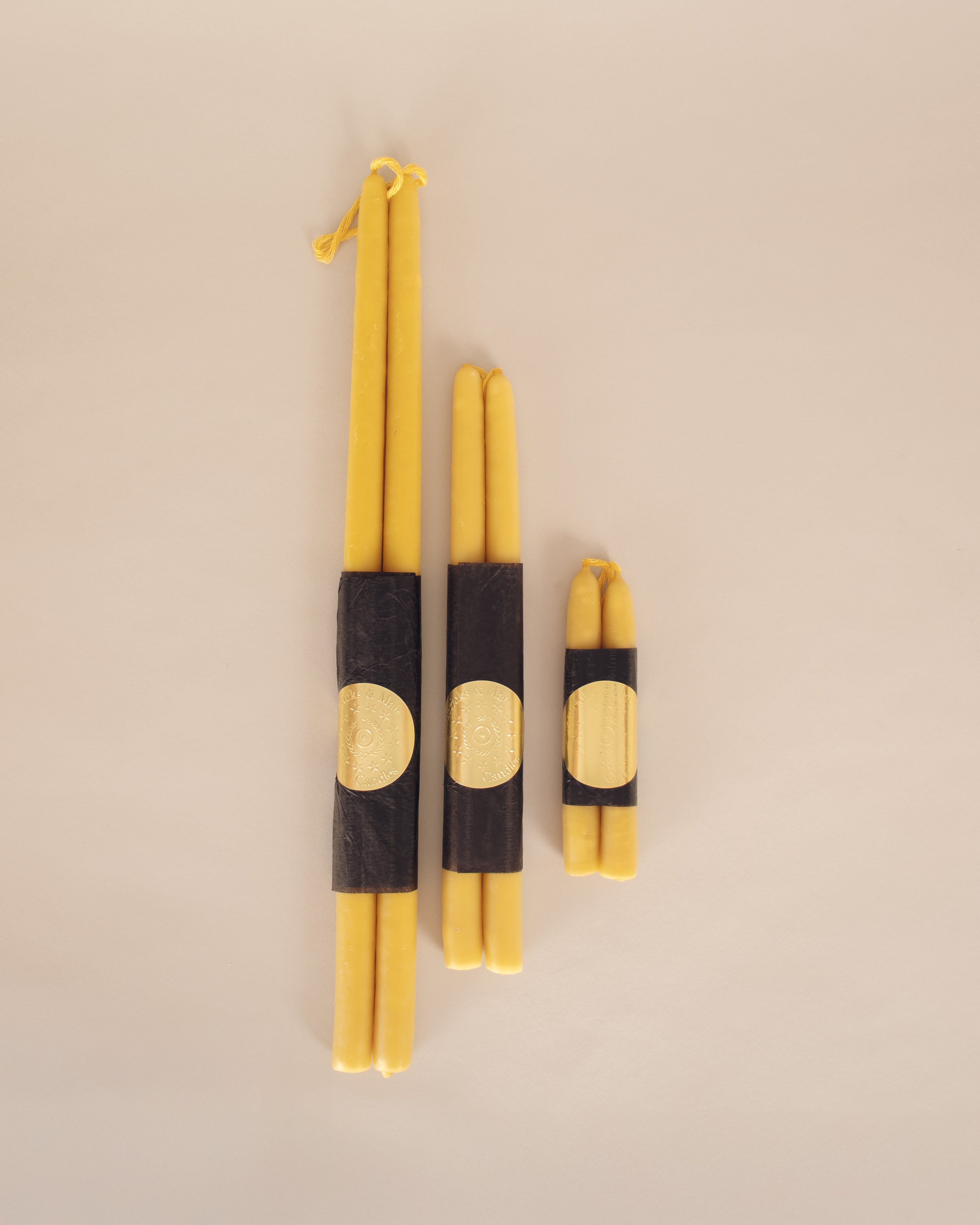 Tapered Beeswax Candles - GOOD FRIEND