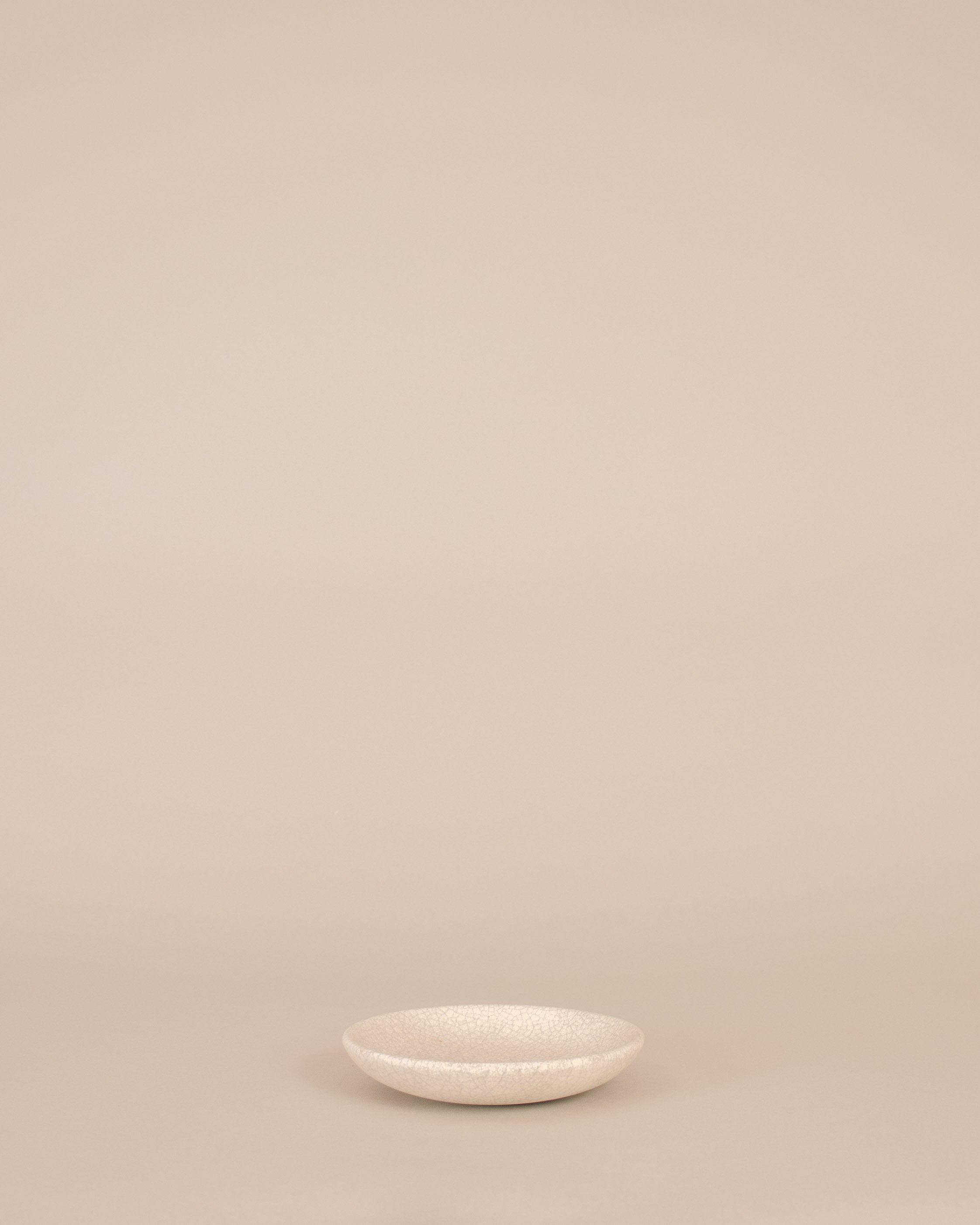 White Crazing Small Plate - GOOD FRIEND