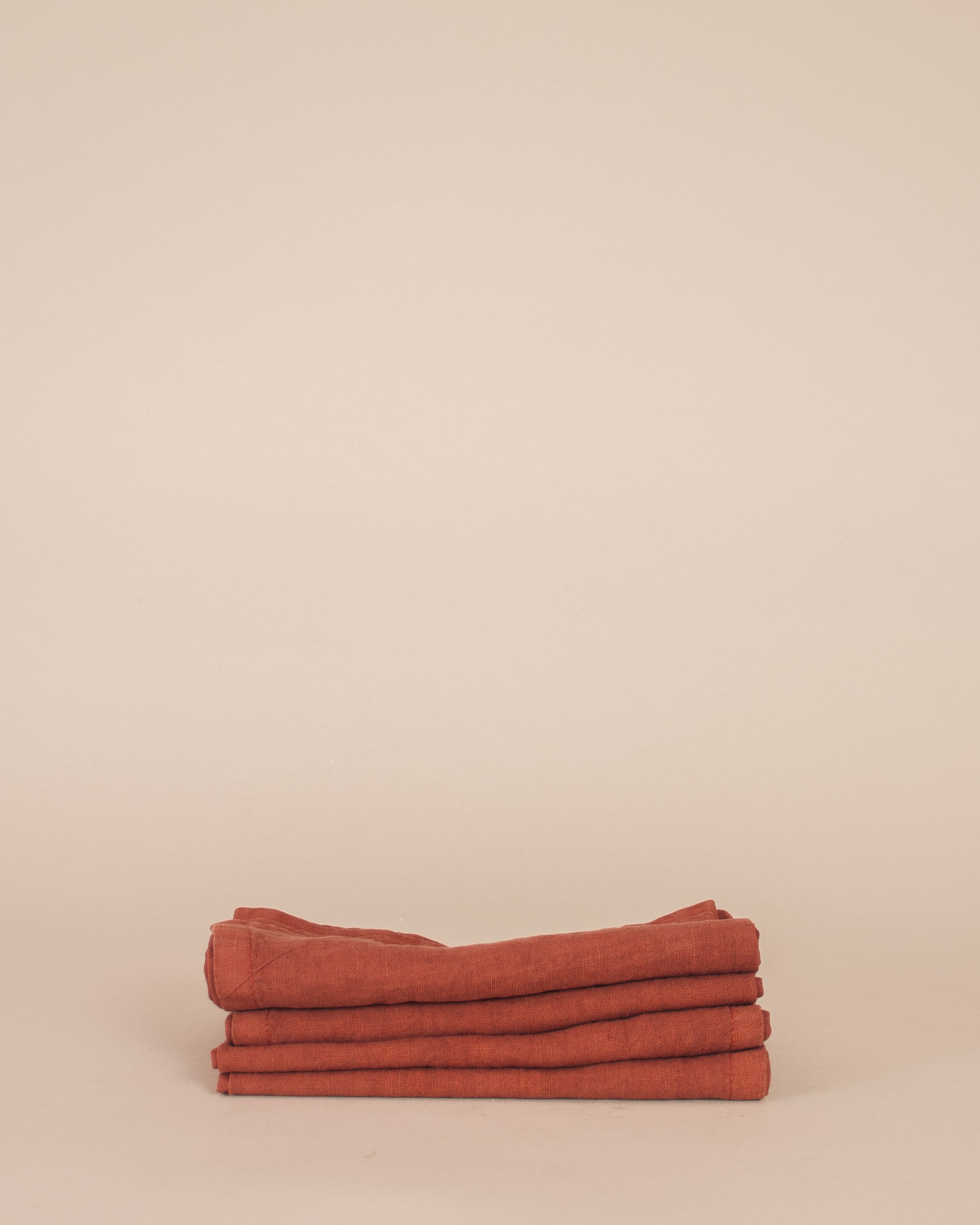 Tela Linen Napkin in Brick - GOOD FRIEND