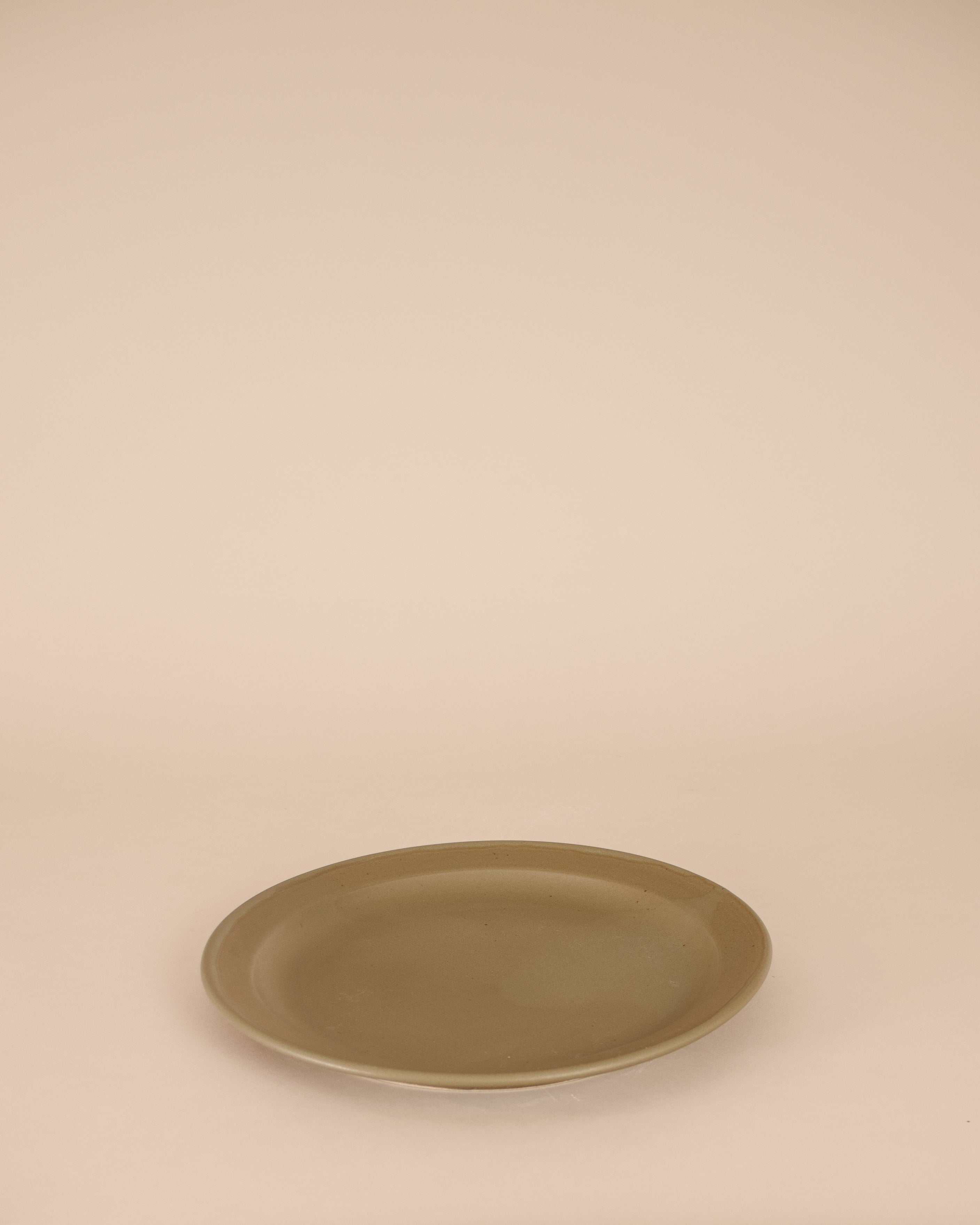 Rimmed Dinner Plate in Moss - GOOD FRIEND