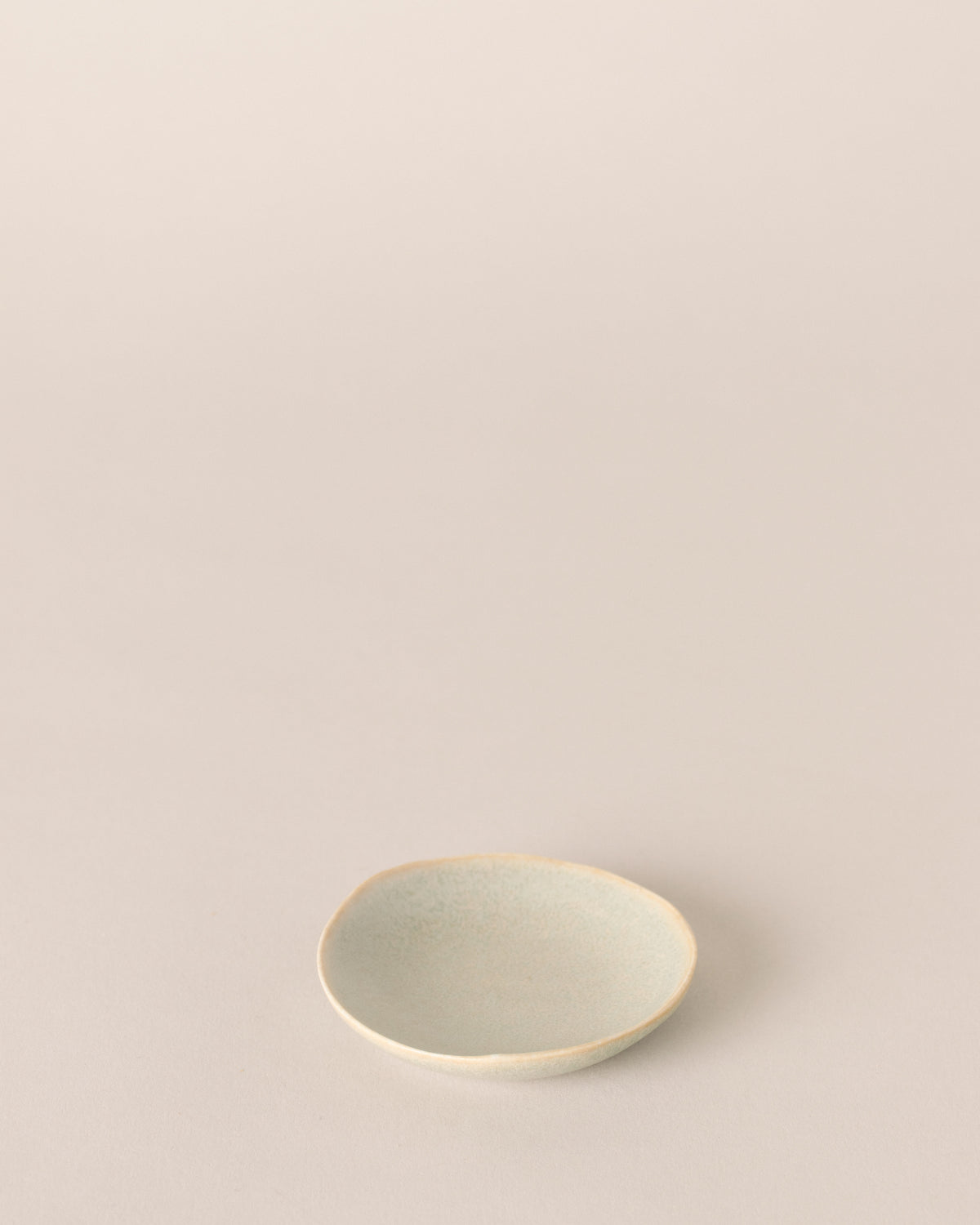 Porcelain Small Plate in Silver Green