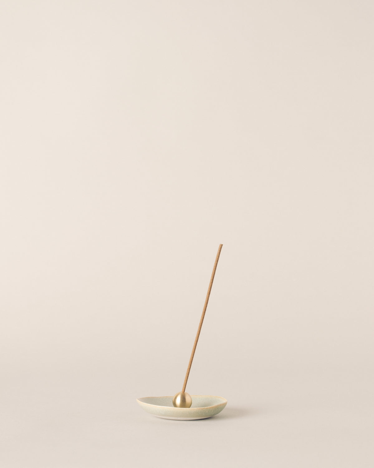 Porcelain Small Plate in Silver Green