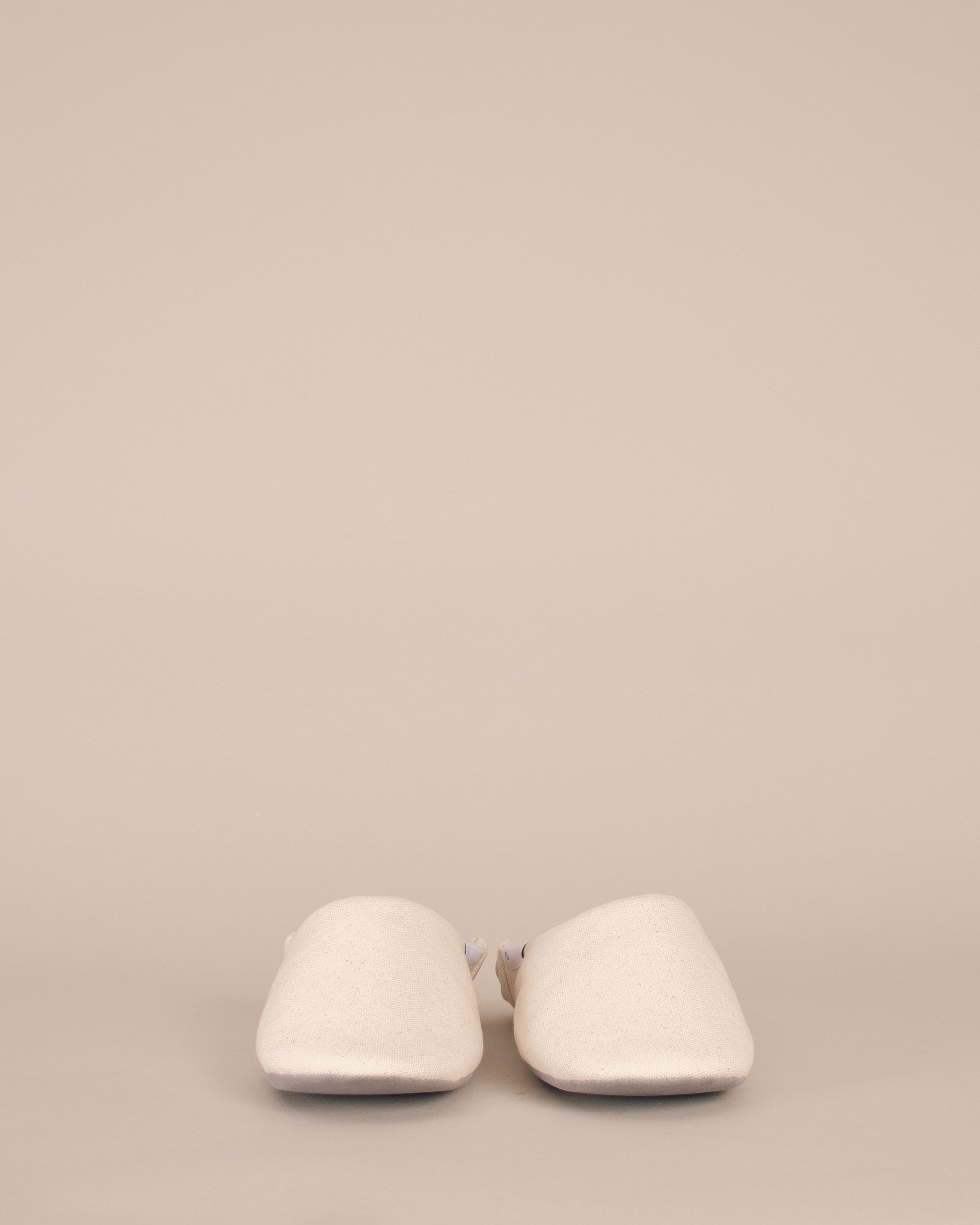 ABE Wool-Lined Canvas Home Shoes in Natural - GOOD FRIEND