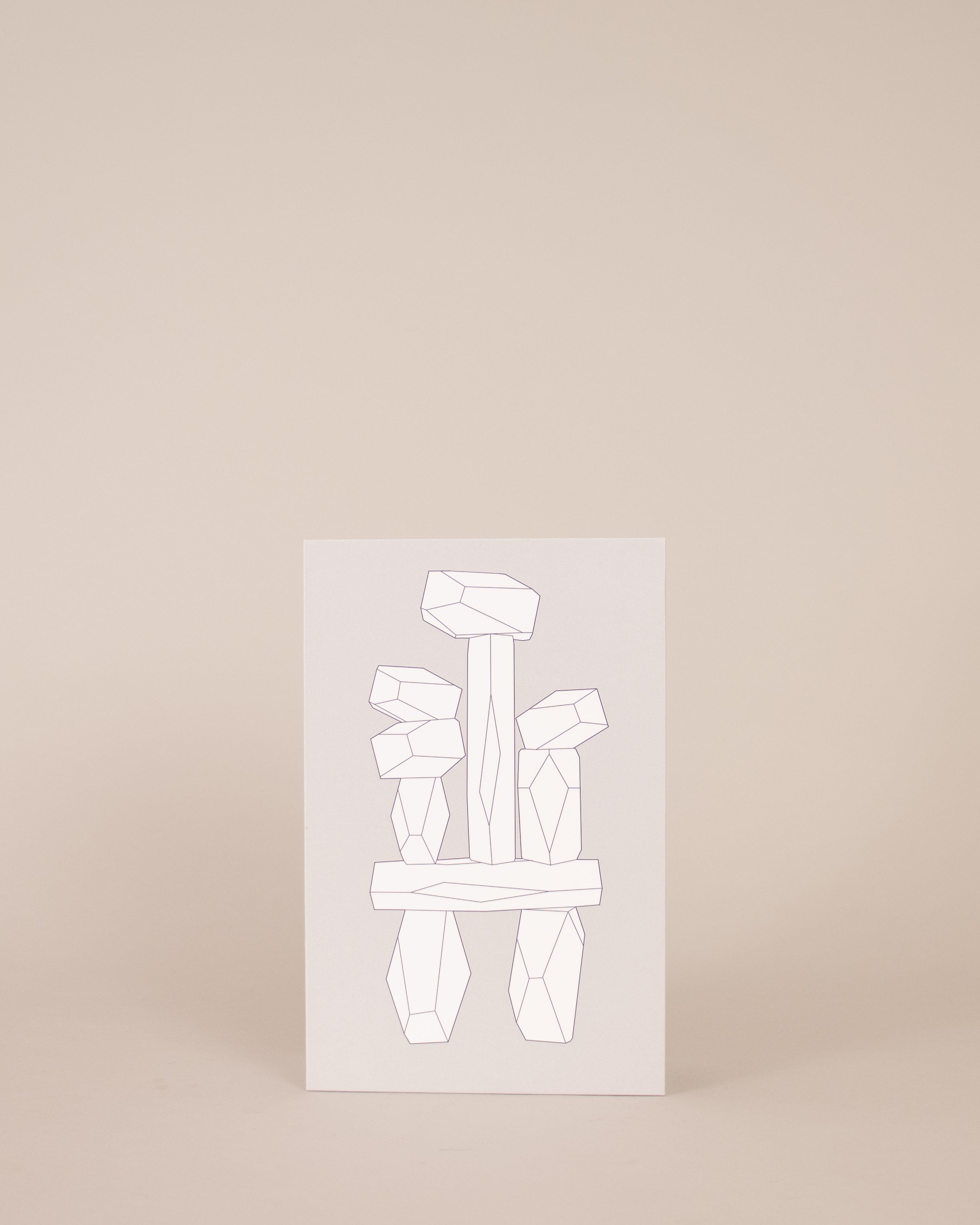Balancing Blocks in White - GOOD FRIEND