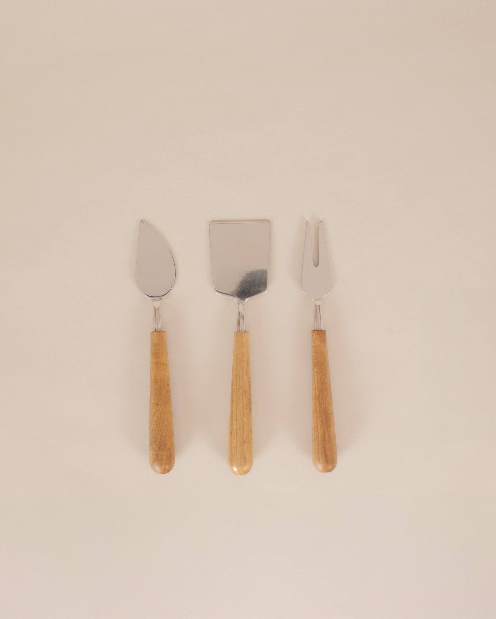 Teak Cheese Set