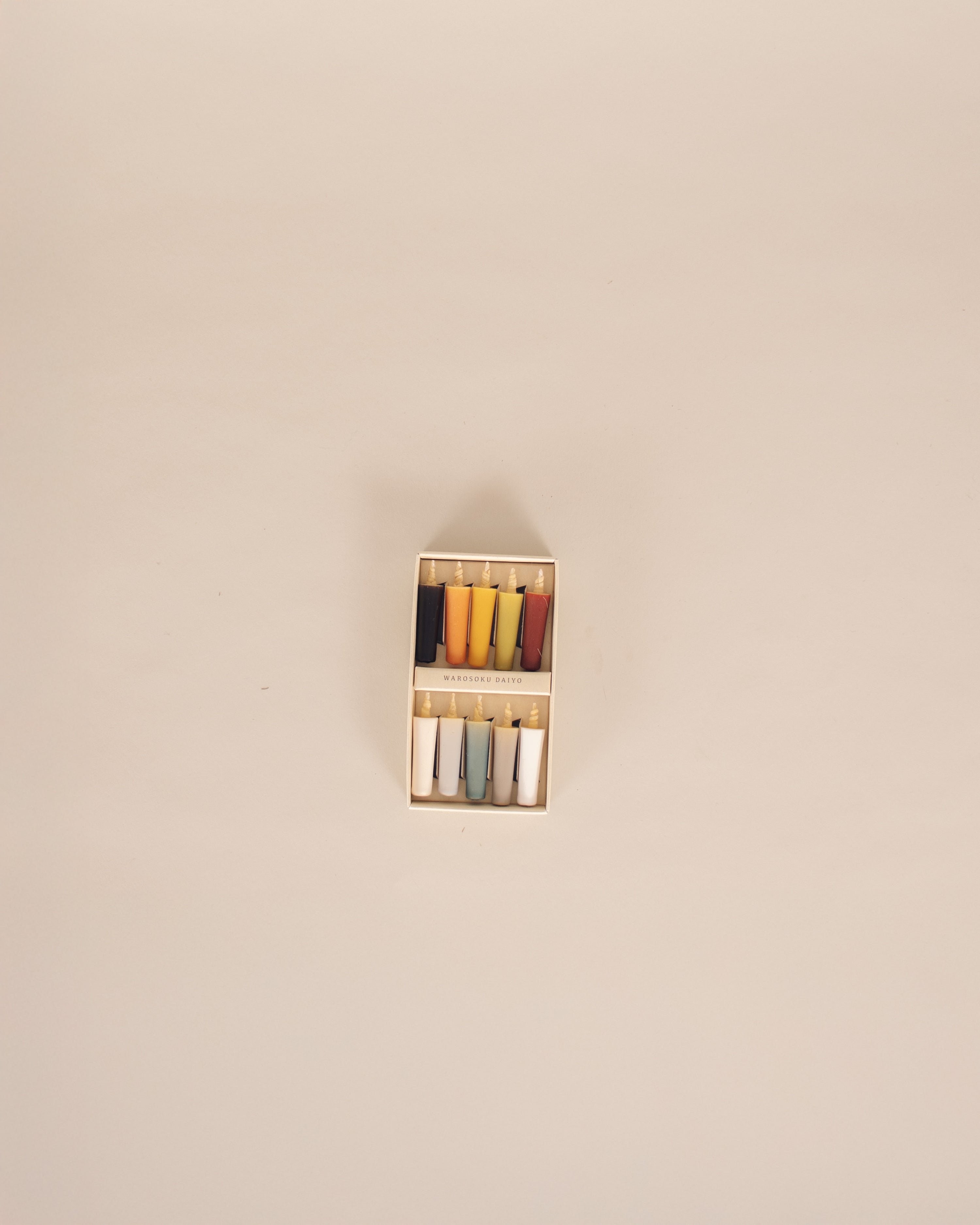 Rice Wax Earth Colors Candles - GOOD FRIEND