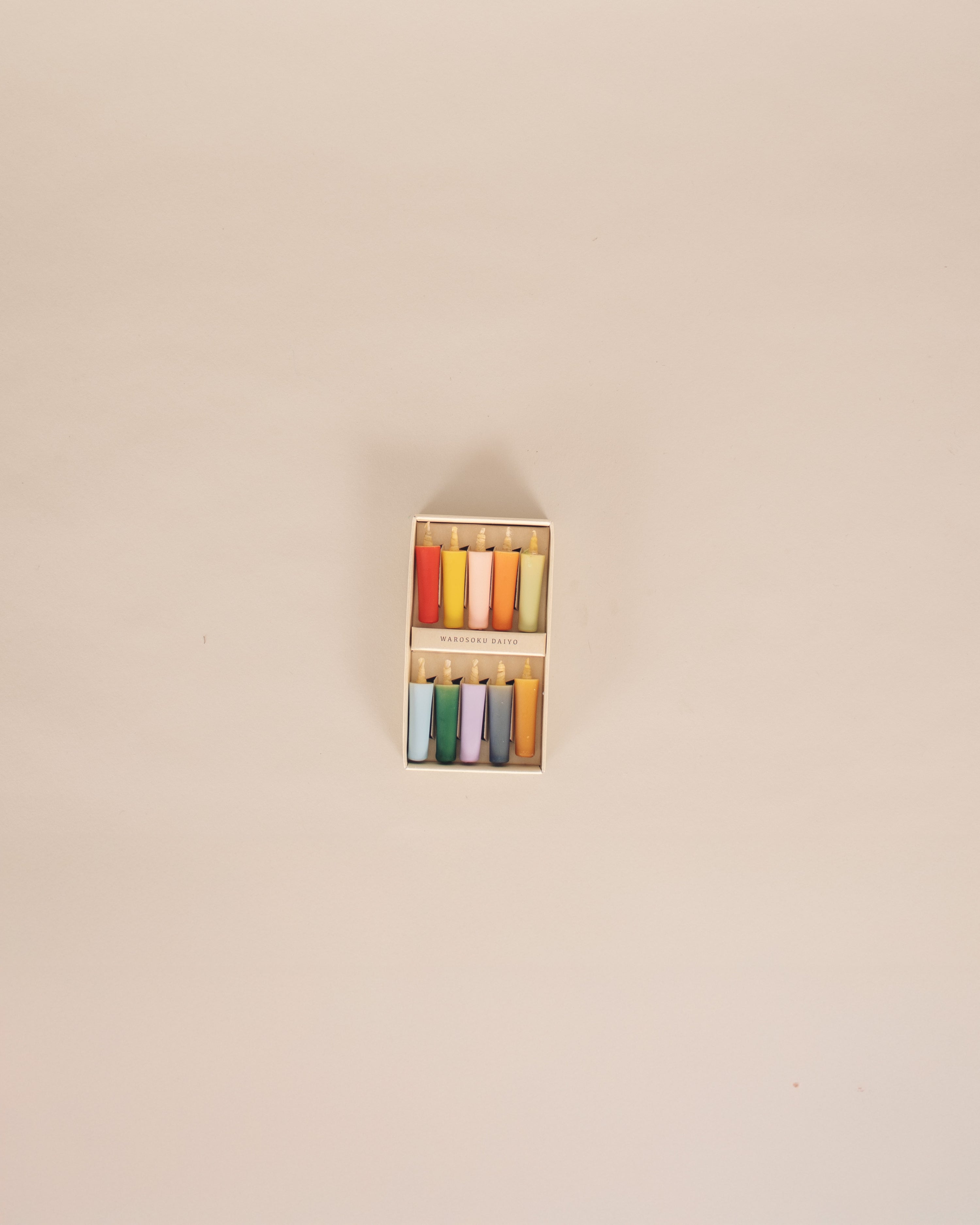 Rice Wax Vivid Colors Candles - GOOD FRIEND
