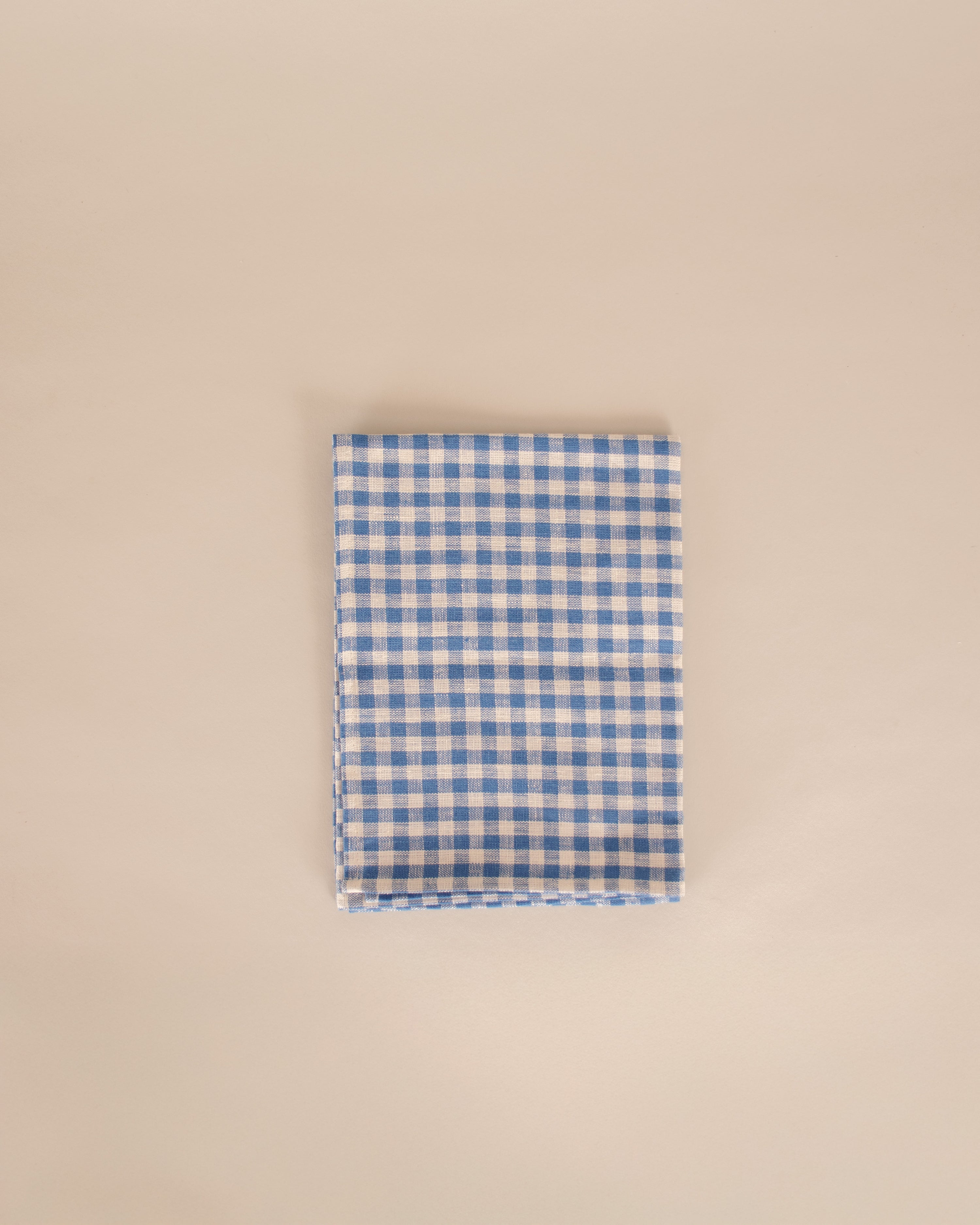 Blue Check Linen Kitchen Cloth - GOOD FRIEND