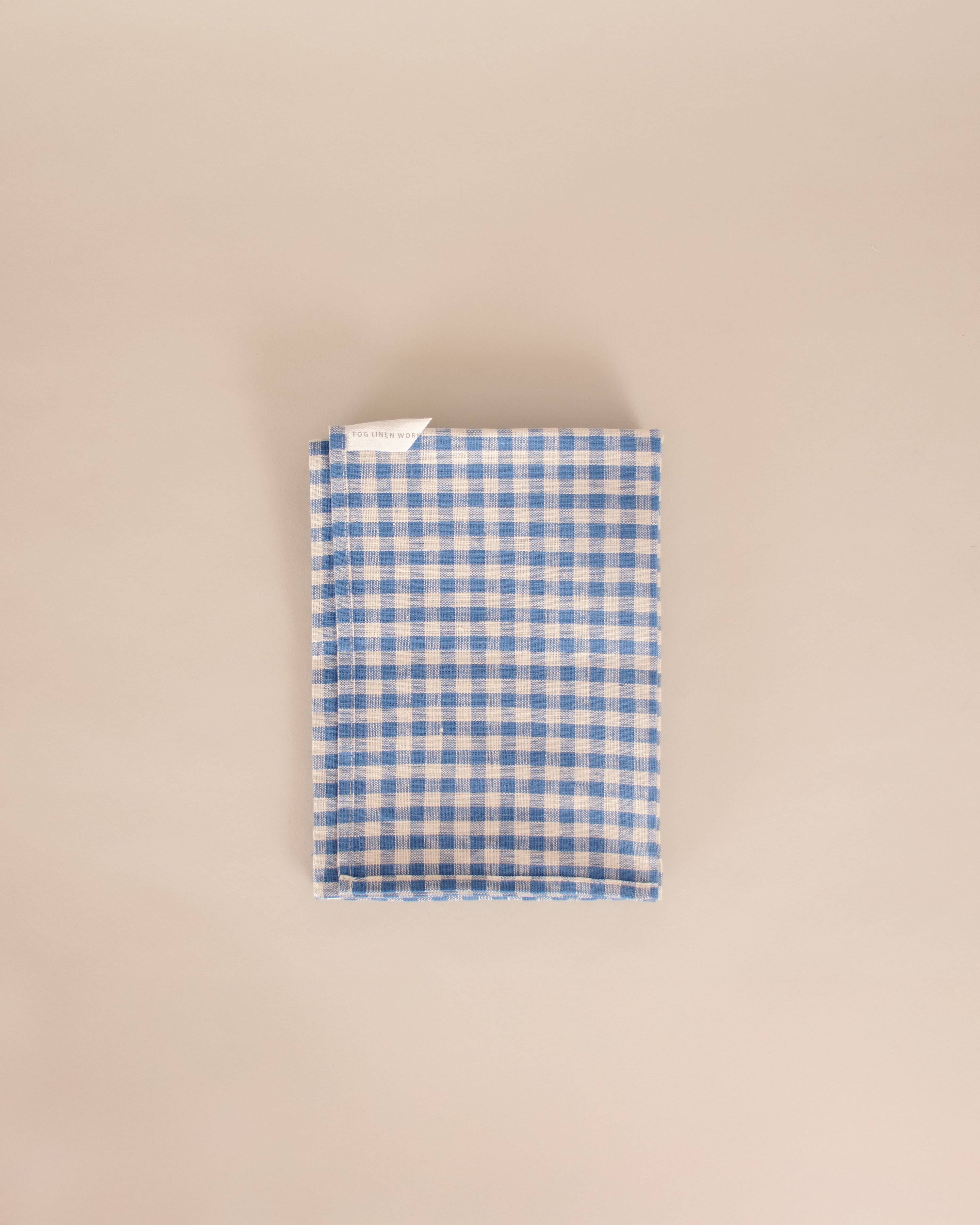 Blue Check Linen Kitchen Cloth - GOOD FRIEND
