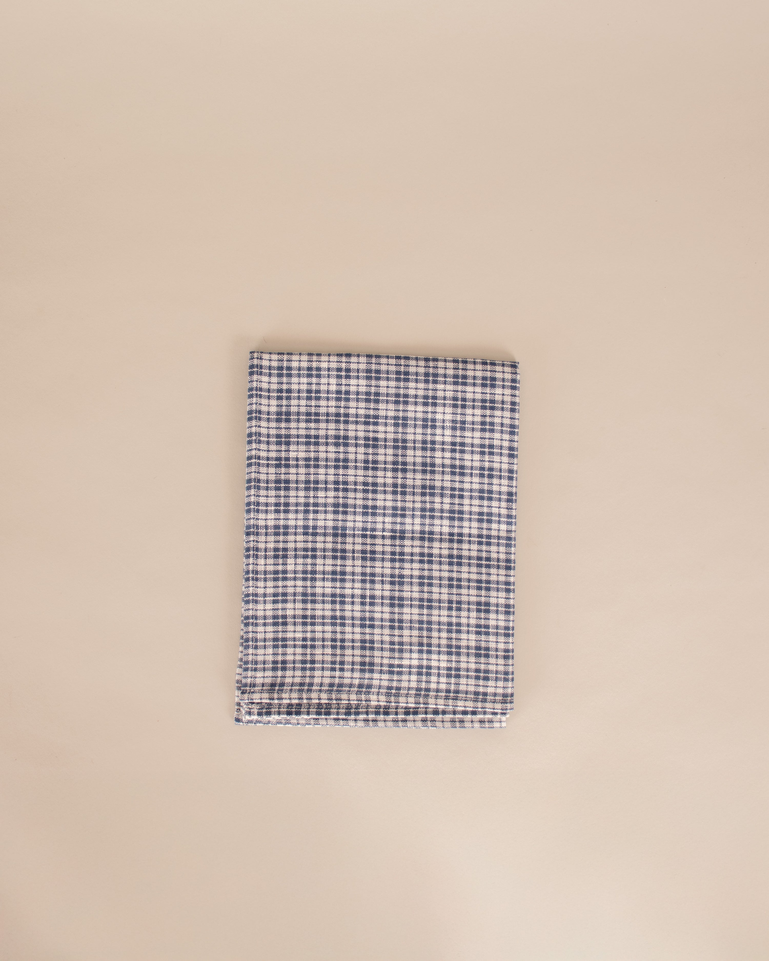 Blue Plaid Linen Kitchen Cloth - GOOD FRIEND