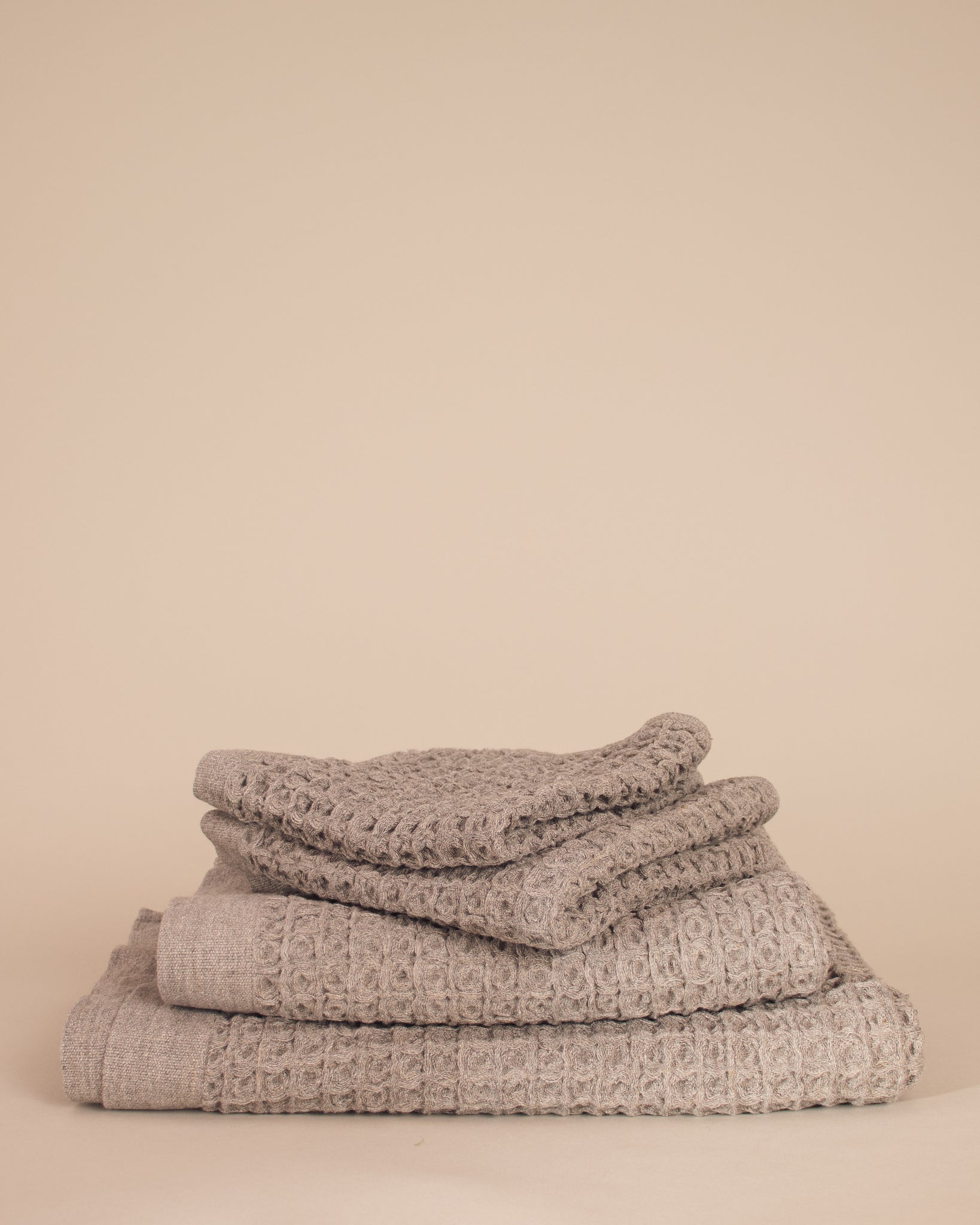 Grey Lattice Japanese Towels
