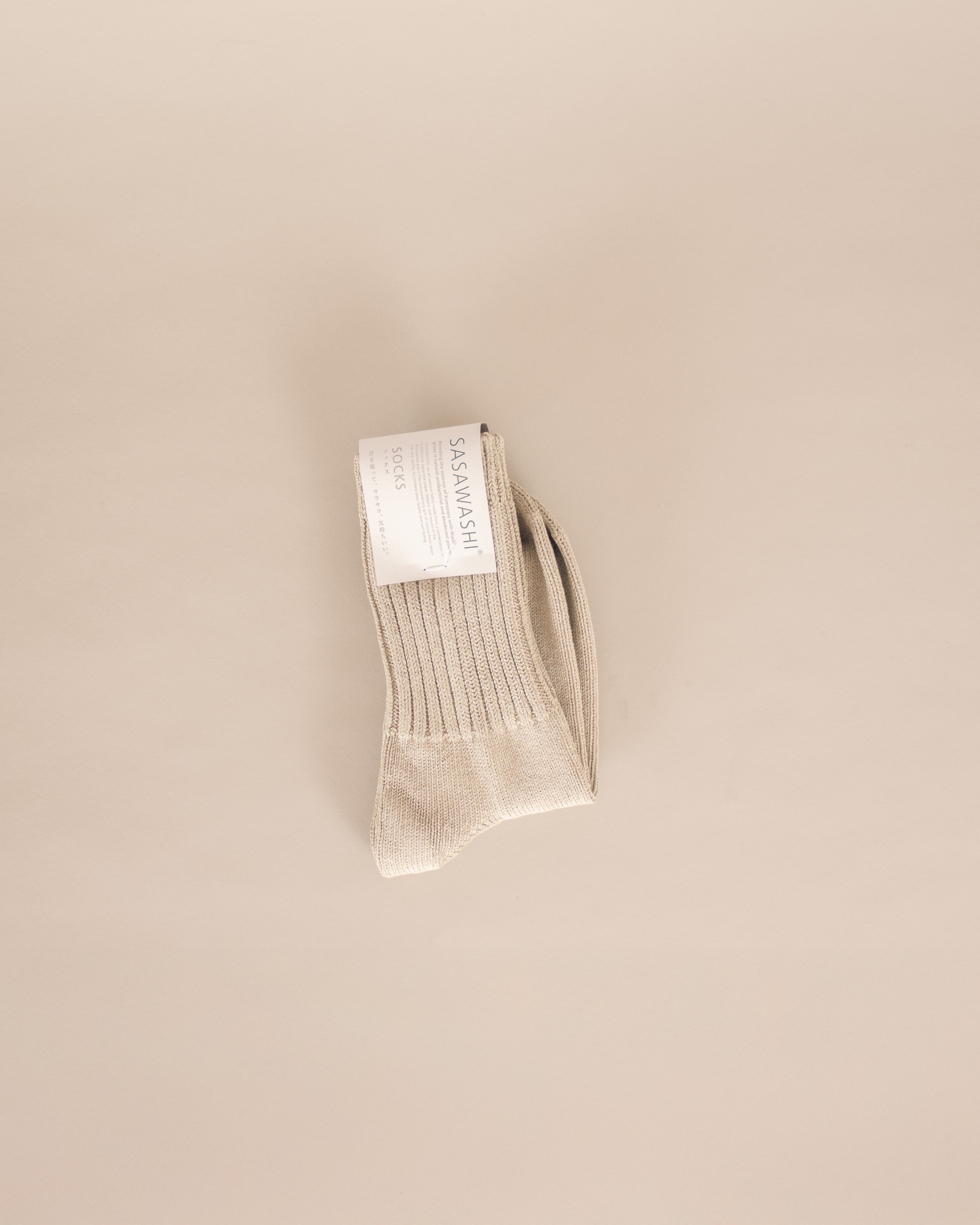 Sasawashi Ribbed Socks - GOOD FRIEND