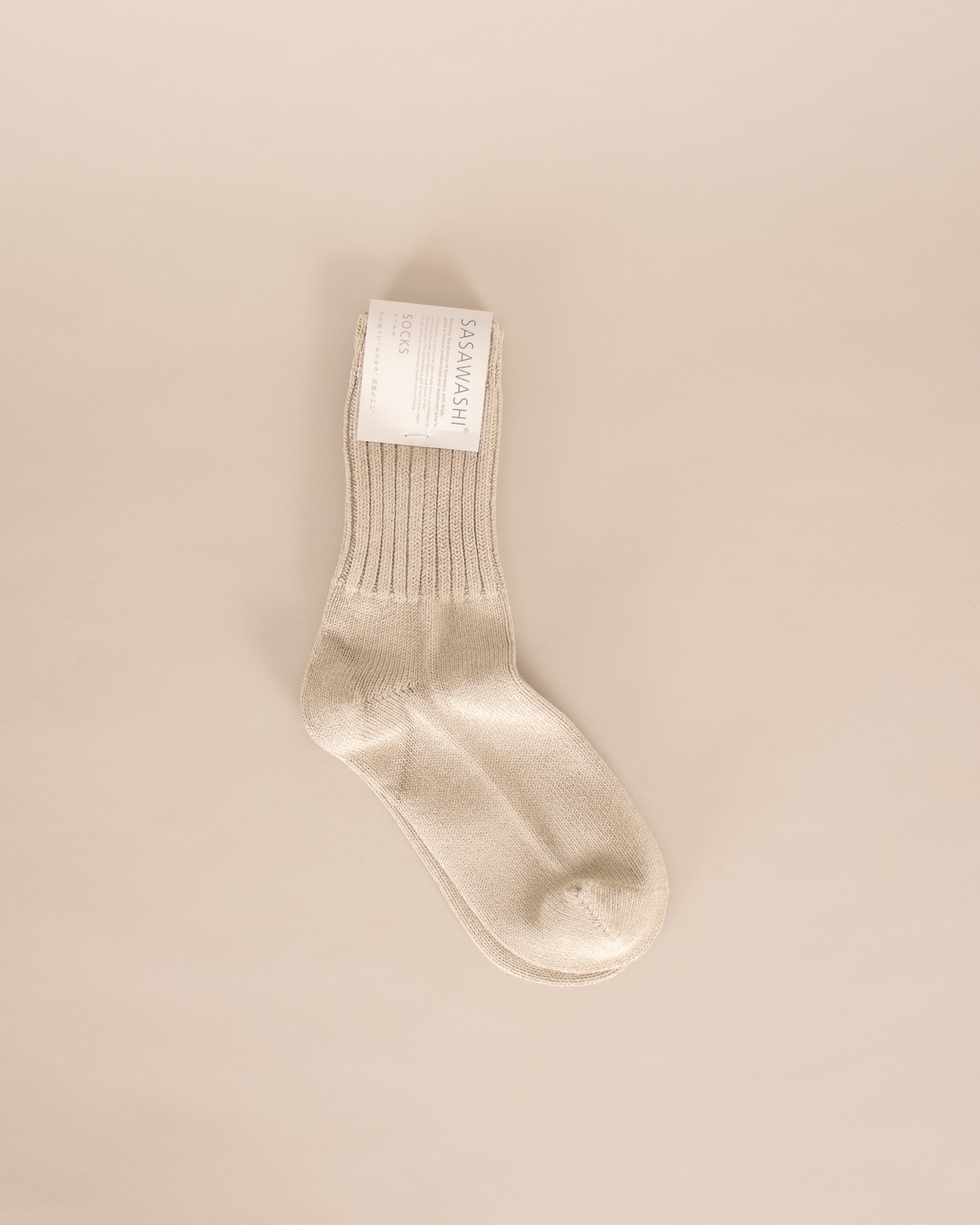 Sasawashi Ribbed Socks - GOOD FRIEND