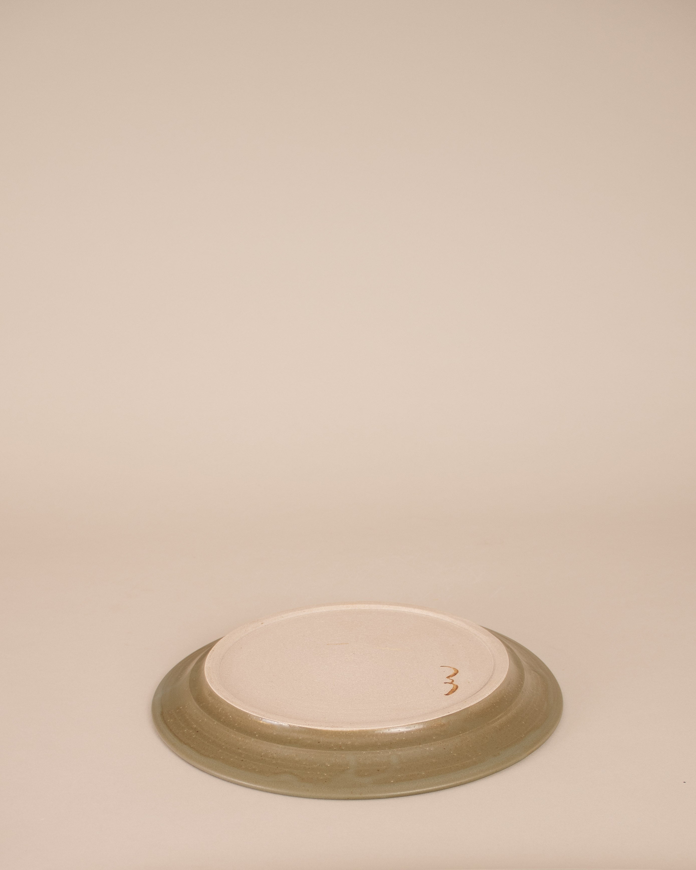 Rimmed Dinner Plate in Moss - GOOD FRIEND