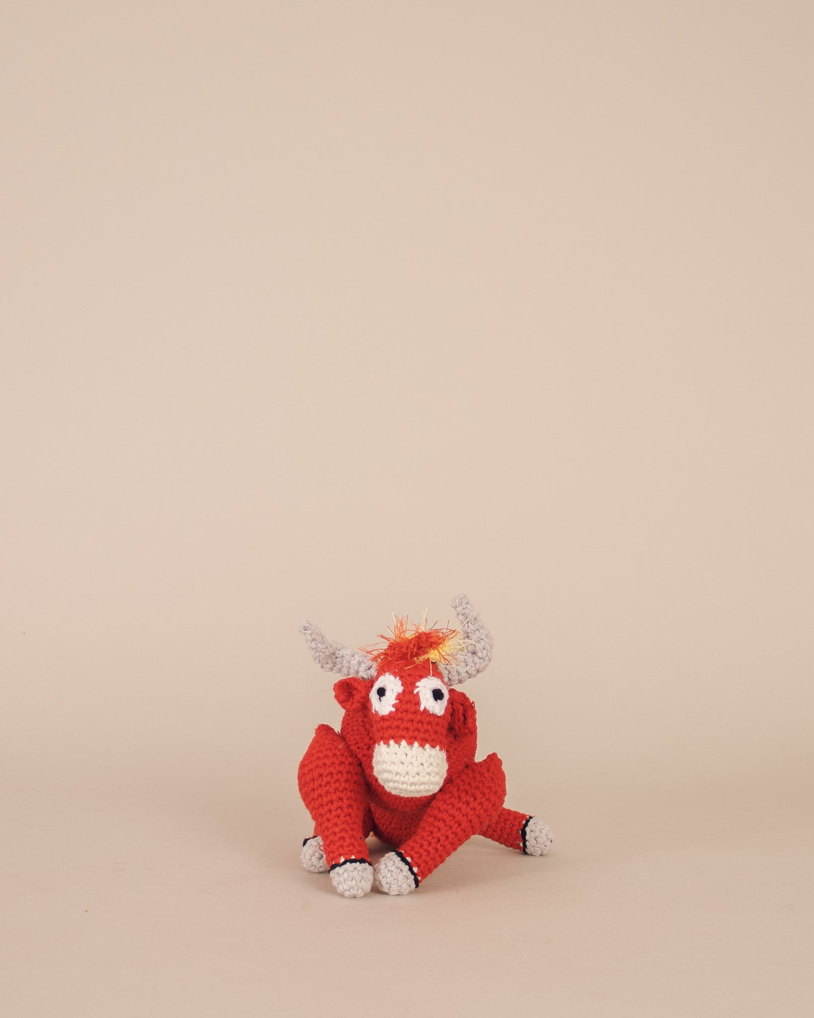 Hand-Crocheted Bull Dog Toy