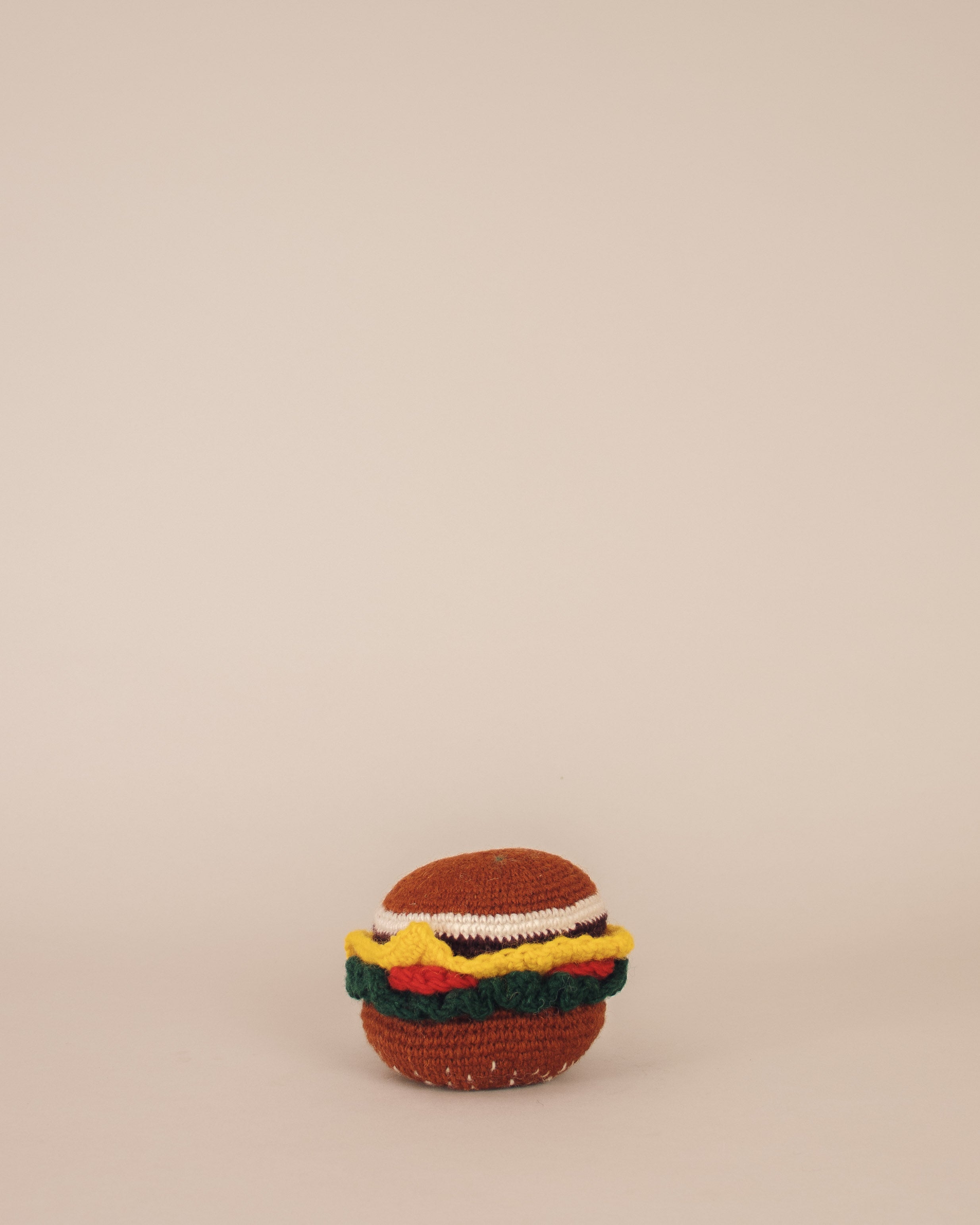 Hand-Knit Hamburger Dog Toy - GOOD FRIEND